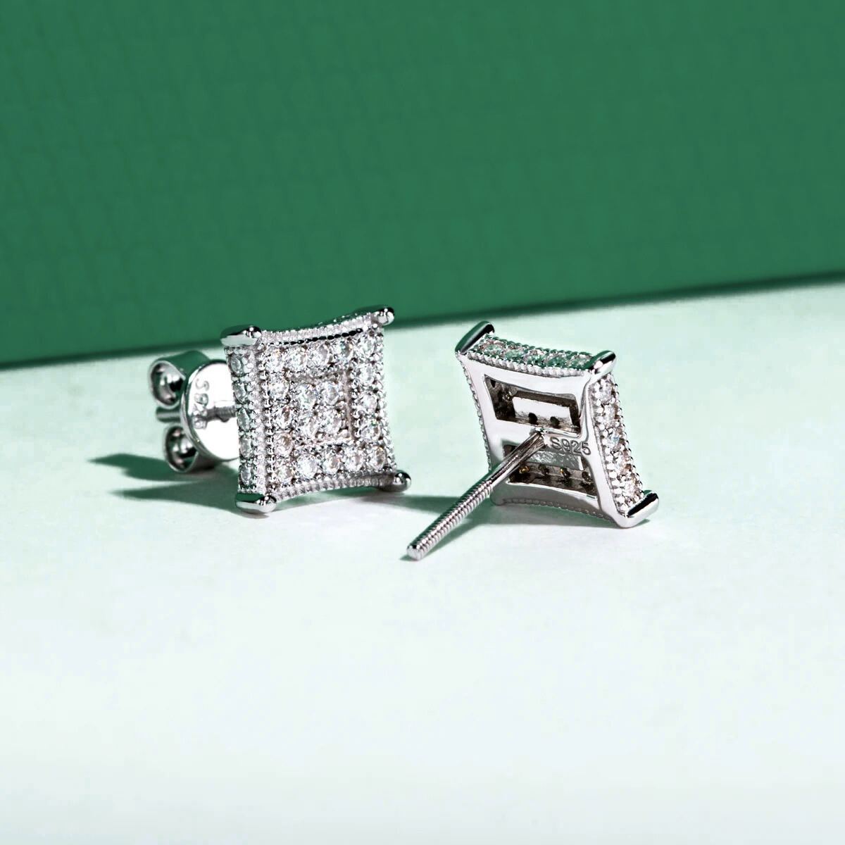 Brinco Quarella com Moissanite – Prata 925