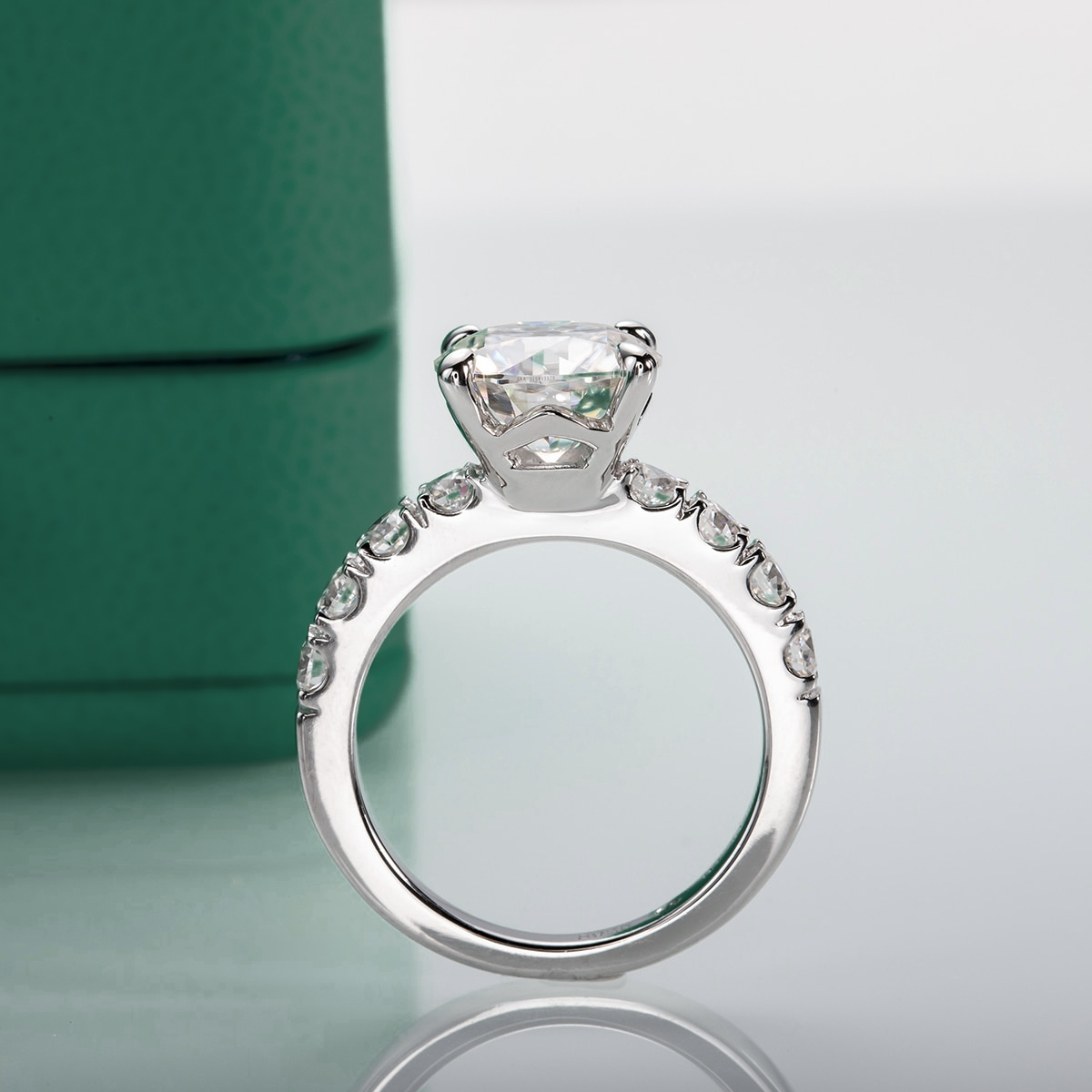 Anel Elowen com Moissanite – Prata 925