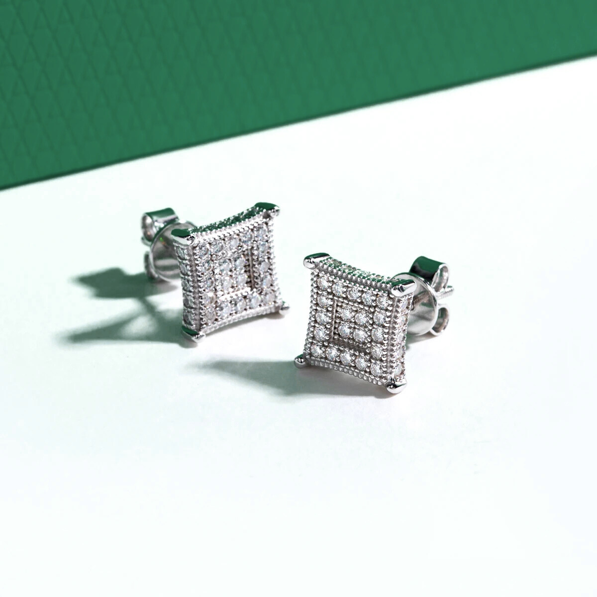 Brinco Quarella com Moissanite – Prata 925