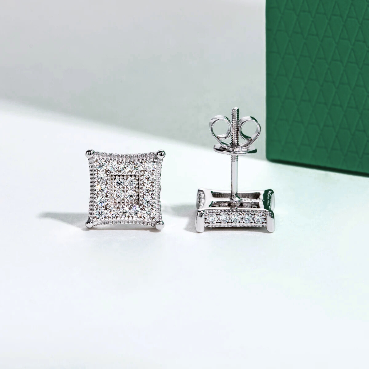 Brinco Quarella com Moissanite – Prata 925