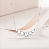 Colar Brilho Estelar com Moissanite – Ouro Branco 18k