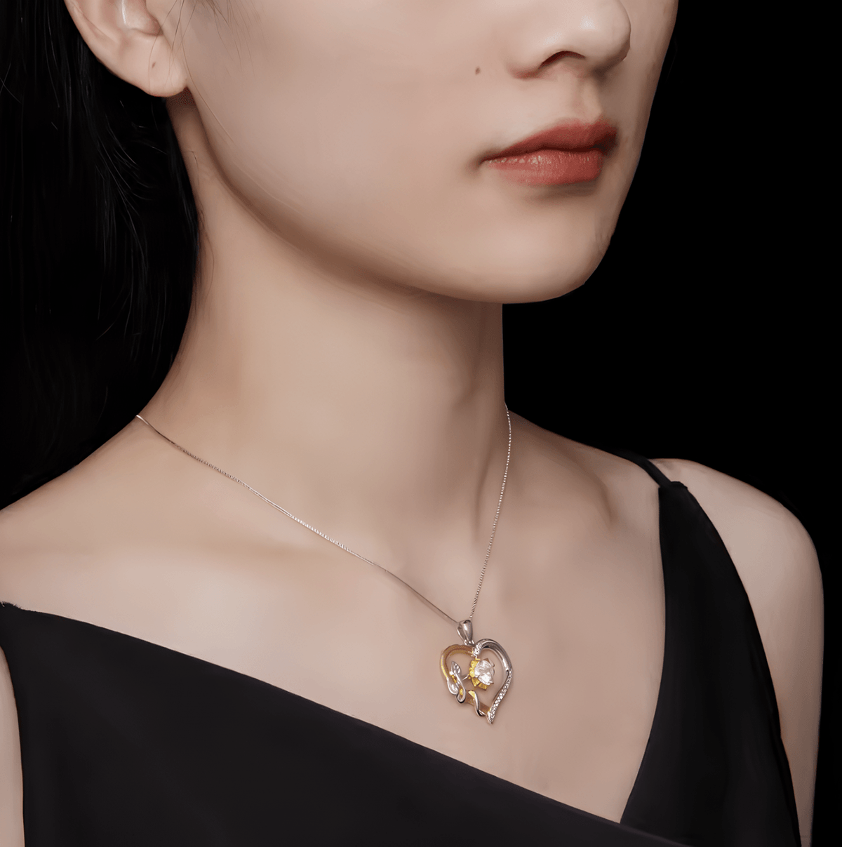 Colar Eterna Paixão com Moissanite – Ouro 18k