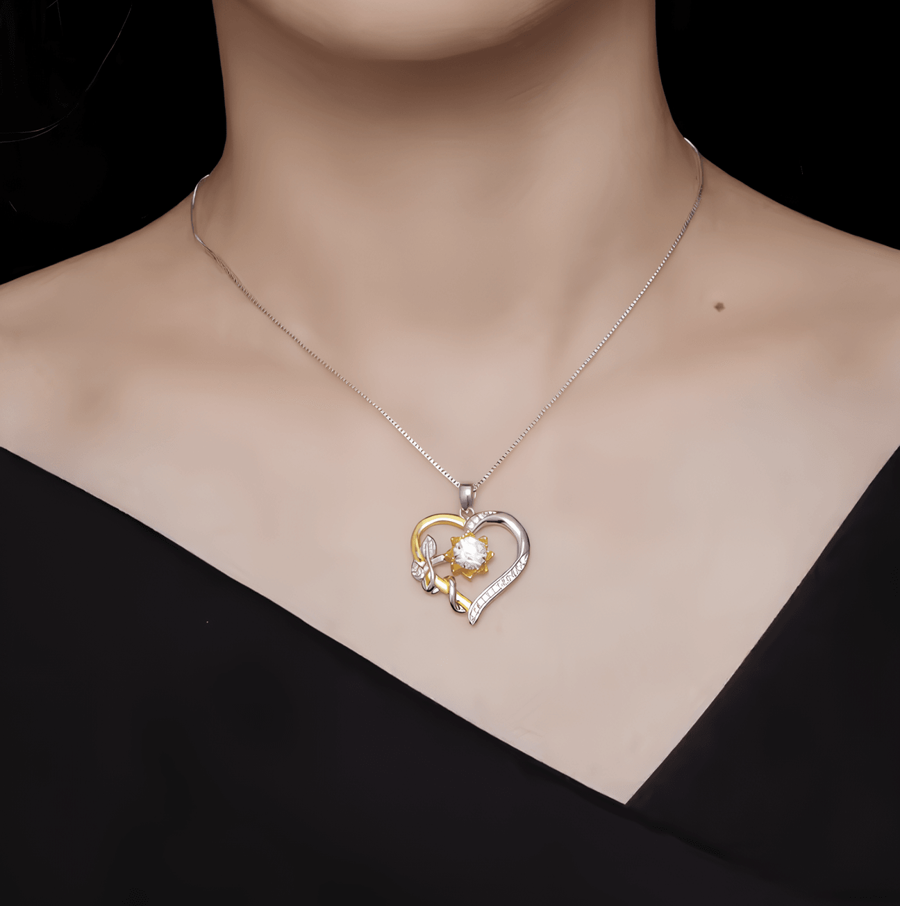 Colar Eterna Paixão com Moissanite – Ouro 18k