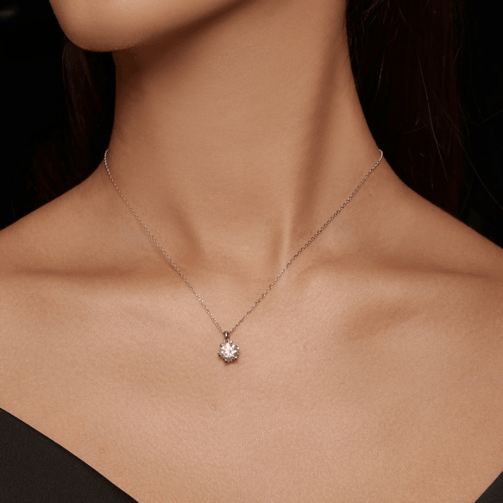 Colar com Moissanite Brilho de Amor – Prata 925