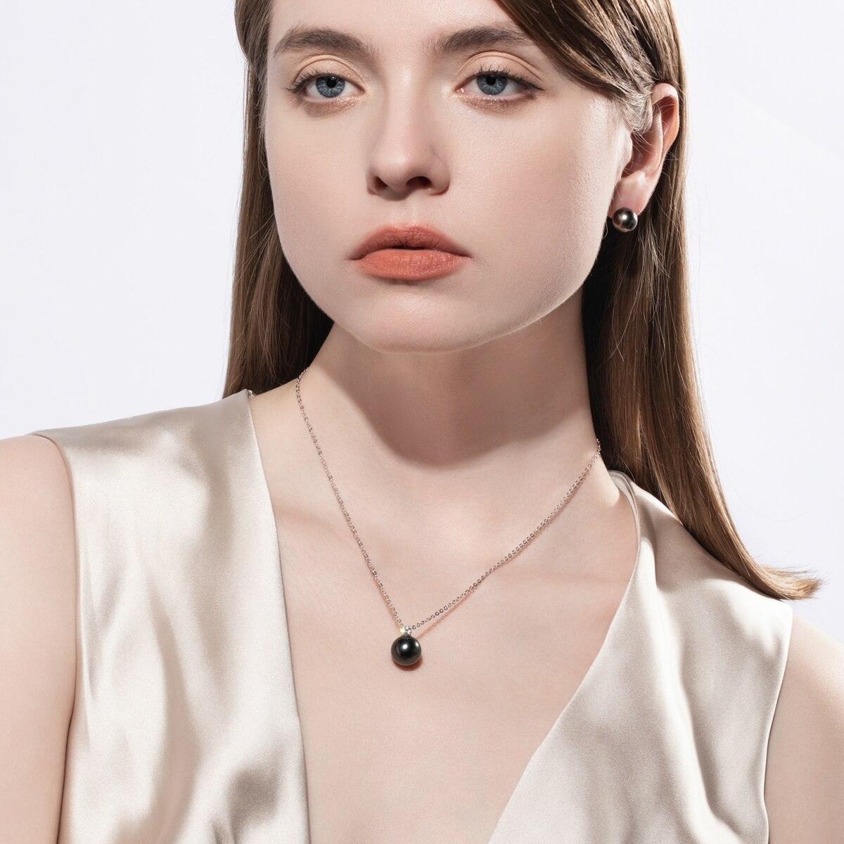 Colar Pérola Estrelada com Moissanite – Ouro Branco 18k