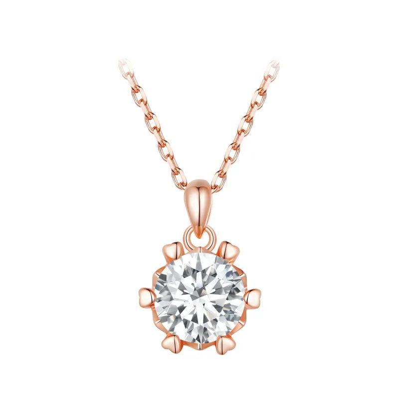 Colar com Moissanite Brilho de Amor – Prata 925