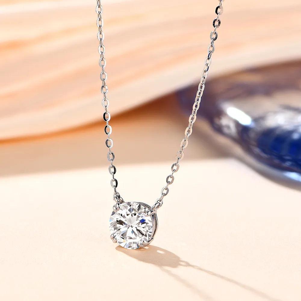 Colar com Moissanite Alma Brilhante