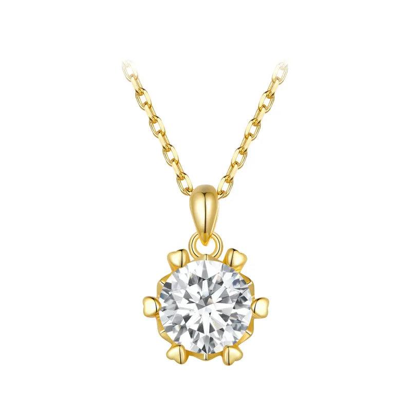 Colar com Moissanite Brilho de Amor – Prata 925