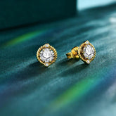 Brinco Espiral com Moissanite – Ouro 18k