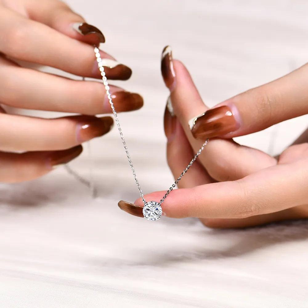 Colar com Moissanite Alma Brilhante