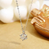 Colar Ponto de Luz com Moissanite – Prata 925