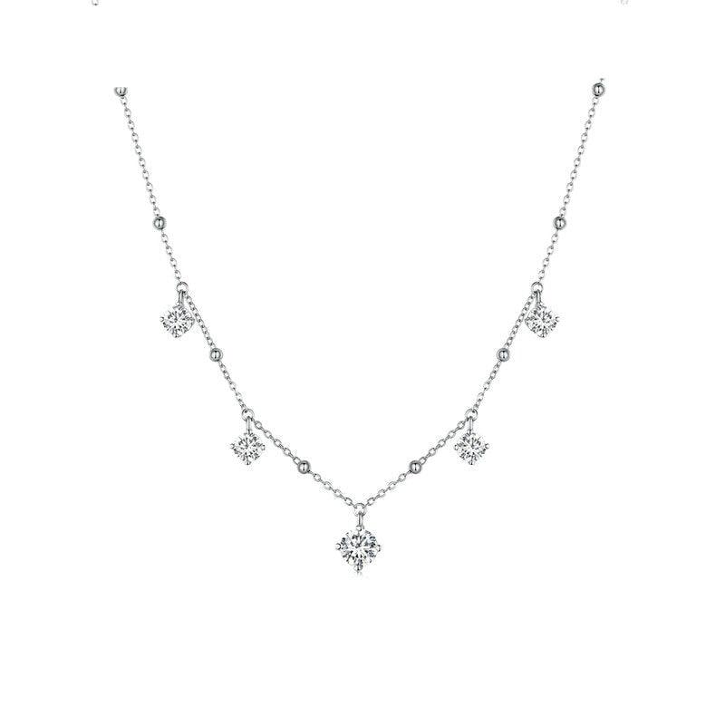 Colar Brilho da Alma com Moissanites – Prata 925