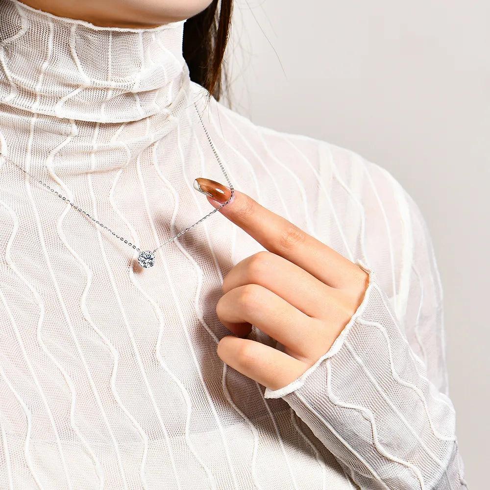 Colar com Moissanite Alma Brilhante
