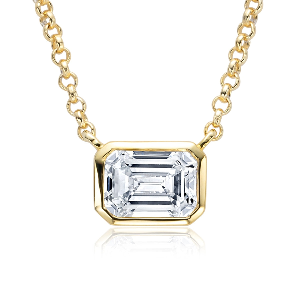 Colar Elara com Moissanite – Ouro 18k