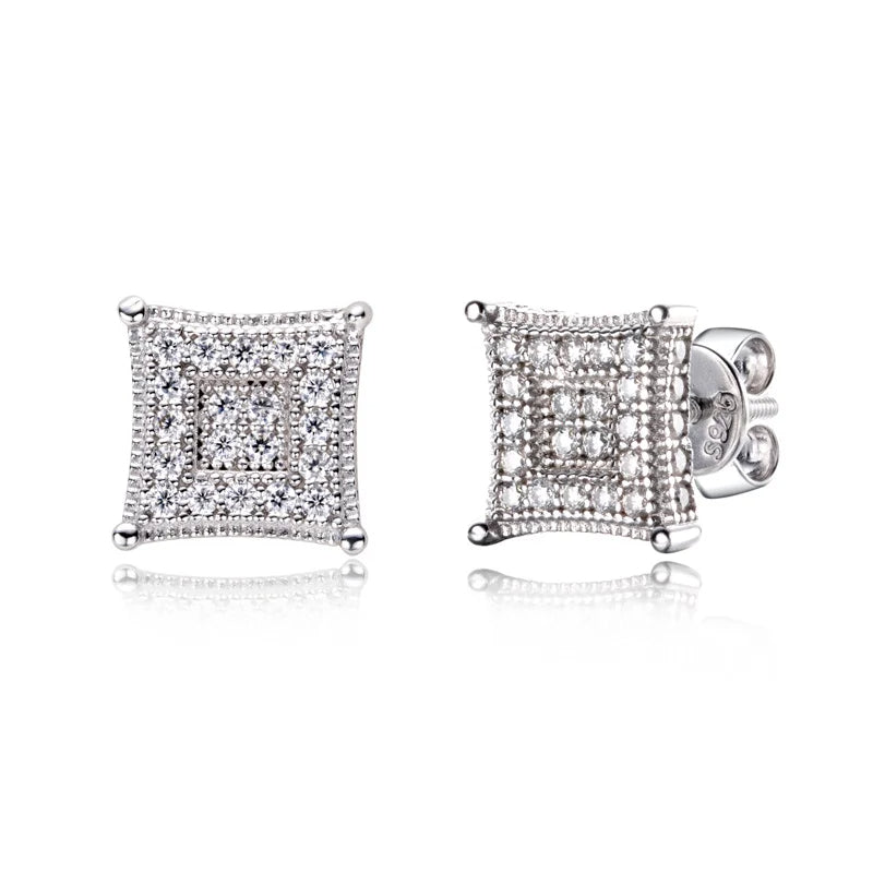 Brinco Quarella com Moissanite – Prata 925