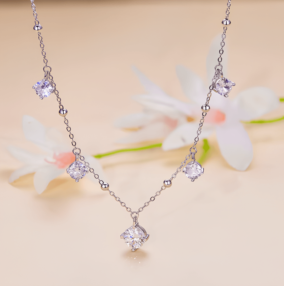 Colar Brilho da Alma com Moissanites – Prata 925