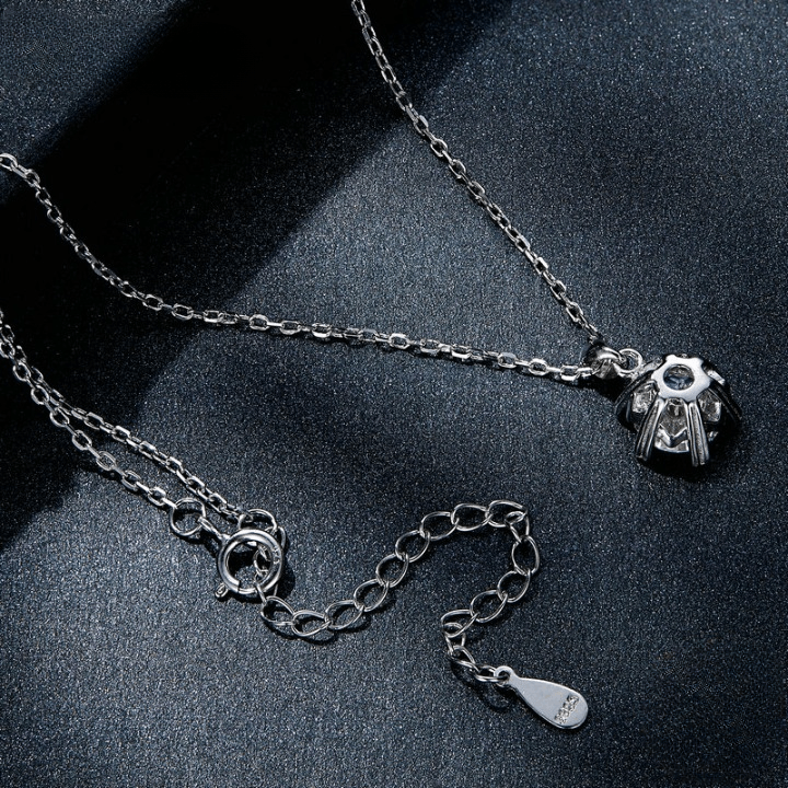 Colar com Moissanite Brilho de Amor – Prata 925