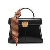 Bolsa Feminina de Couro Clássica Noir Elegance