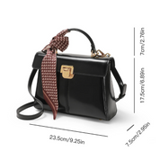 Bolsa Feminina de Couro Clássica Noir Elegance