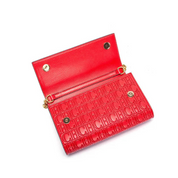 Bolsa Feminina Transversal de Couro com Corrente Ouro 18k - Megan