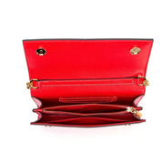 Bolsa Feminina Transversal de Couro com Corrente Ouro 18k - Megan