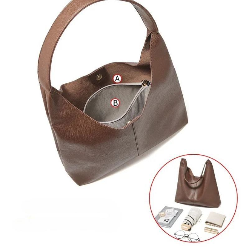 Bolsa Feminina Grande De Couro - Hobo