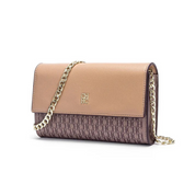 Bolsa Feminina Transversal de Couro com Corrente Ouro 18k - Megan
