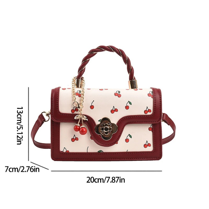 Bolsa de Couro Feminina Doce Cereja