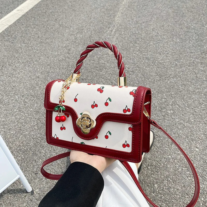 Bolsa de Couro Feminina Doce Cereja