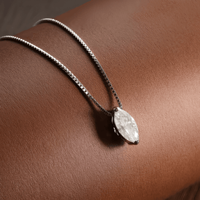 Colar Grace Marquise com Moissanite – Prata 925