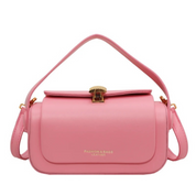 Bolsa de Ombro Feminina com Textura Fina e Fechamento de Metal Sofisticado Viena Lux