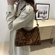 Bolsa Feminina de Ombro Onça Animal Print - Lenny
