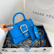 Bolsa Feminina de Couro Compacta Com Carteira - Daiane