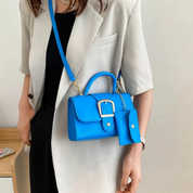Bolsa Feminina de Couro Compacta Com Carteira - Daiane