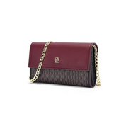 Bolsa Feminina Transversal de Couro com Corrente Ouro 18k - Megan