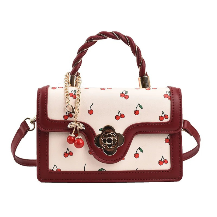 Bolsa de Couro Feminina Doce Cereja