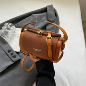 Bolsa de Ombro Feminina com Textura Fina e Fechamento de Metal Sofisticado Viena Lux
