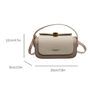 Bolsa de Ombro Feminina com Textura Fina e Fechamento de Metal Sofisticado Viena Lux