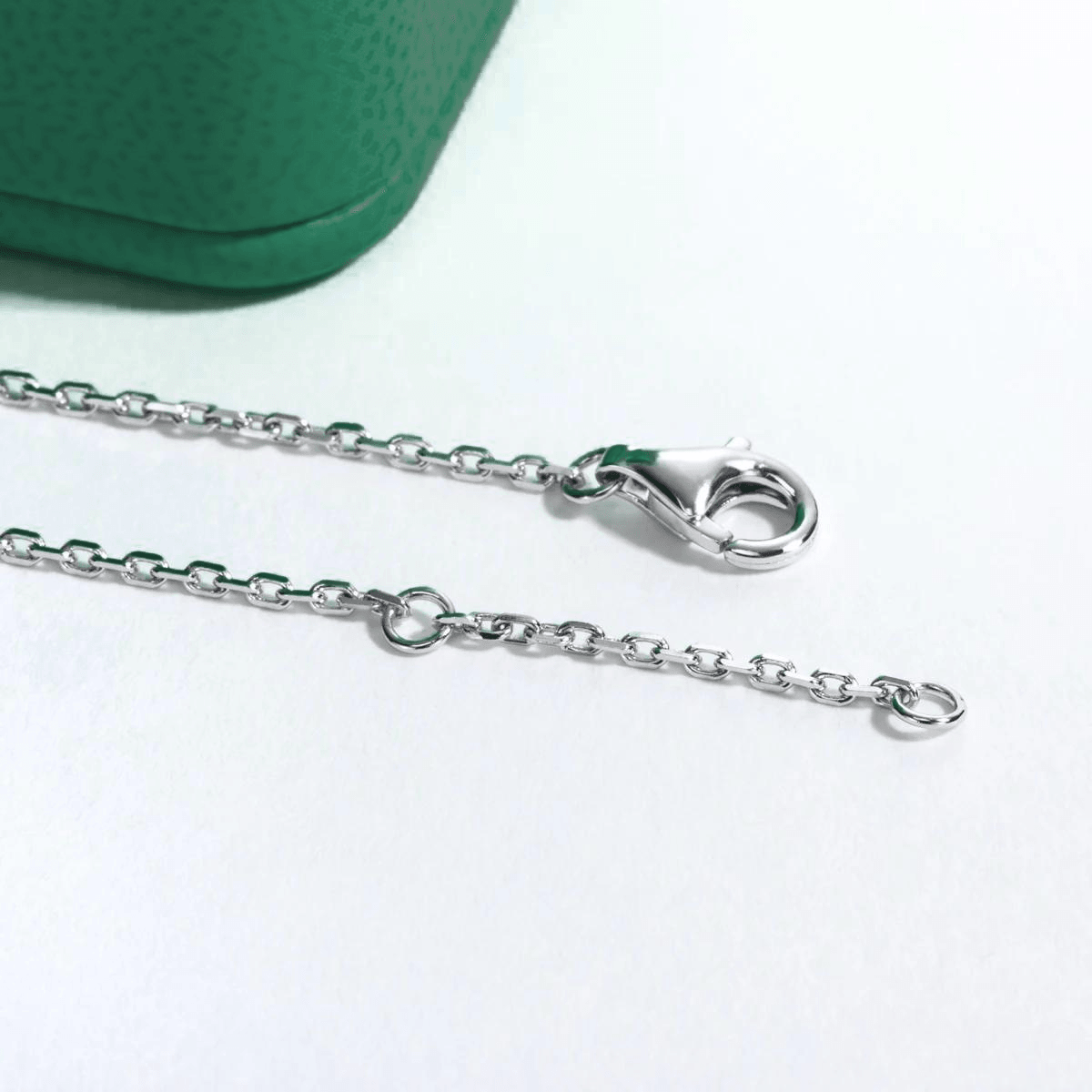 Pulseira Love com Moissanite – Ouro Branco 18k