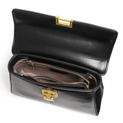 Bolsa Feminina de Couro Clássica Noir Elegance