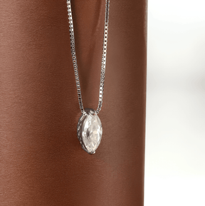 Colar Grace Marquise com Moissanite – Prata 925