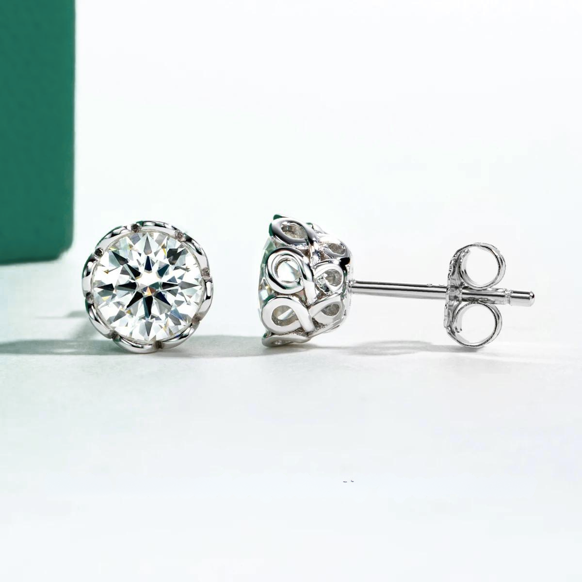 Brinco Essenza com Moissanite – Prata 925