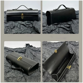 Bolsa Clutch de Mão Feminina em Couro - Clara