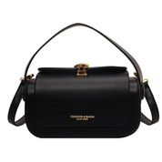 Bolsa de Ombro Feminina com Textura Fina e Fechamento de Metal Sofisticado Viena Lux