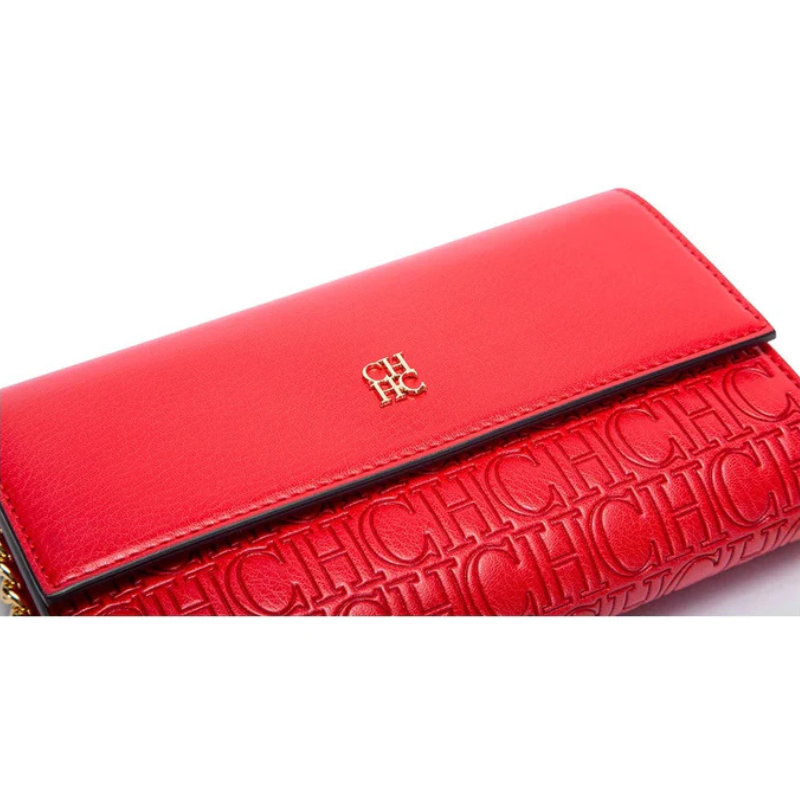 Bolsa Feminina Transversal de Couro com Corrente Ouro 18k - Megan