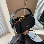 Bolsa de Ombro Feminina com Textura Fina e Fechamento de Metal Sofisticado Viena Lux