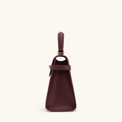 Bolsa Feminina de Couro Transversal Com Fecho Dourado – Anne