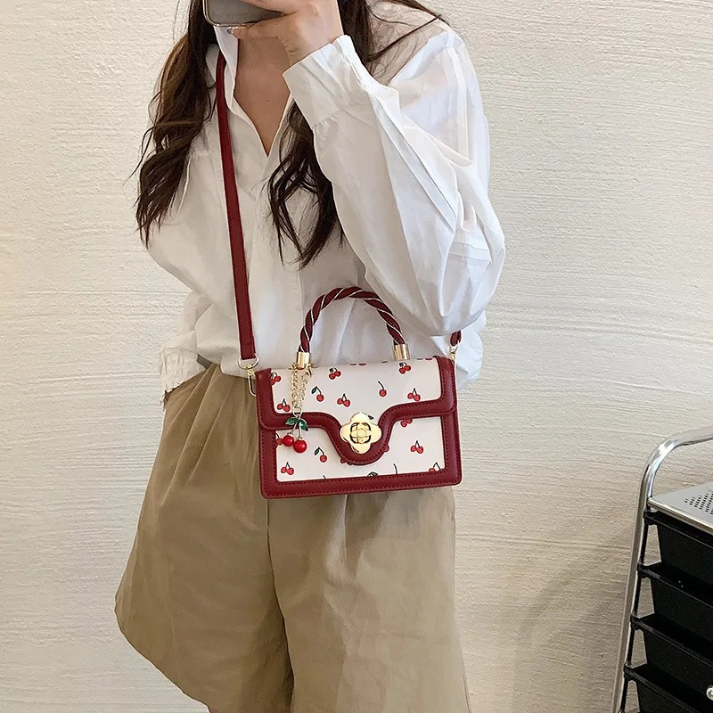 Bolsa de Couro Feminina Doce Cereja