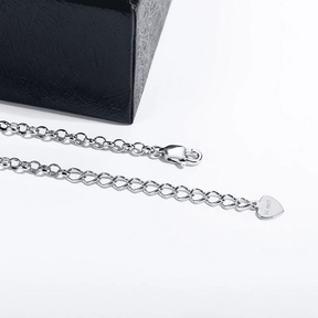 Pulseira de Moissanite 1 quilate Prata 925 Design Elegante com Pedra Central Brilhante