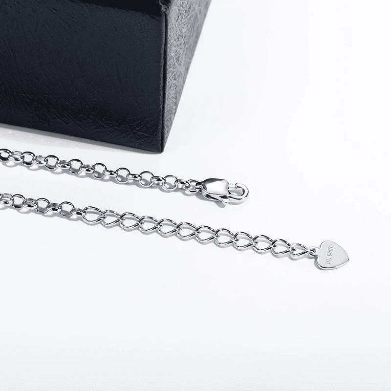 Pulseira de Moissanite 1 quilate Prata 925 Design Elegante com Pedra Central Brilhante